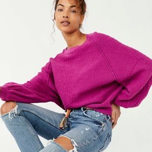 Free People Found My Friend Pullover in Wild Aster